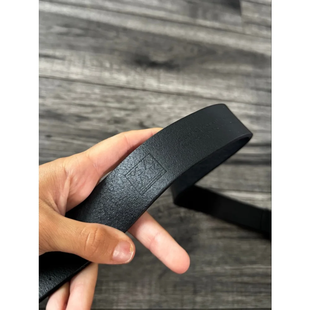 Genuine Italian Leather Black Belt Handcrafted in USA Jos. A. Bank $60 Retail